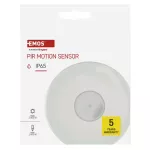 Czujnik ruchu PIR IP65 2000W, biały