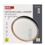 Oprawa LED do montażu natynkowego ILVI, okrągła, 45 W, regulacja jasności + CCT, czarna +