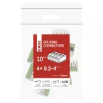 Złączka dźwigniowa boczna 4 mm2, 10 szt