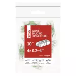Złączka dźwigniowa liniowa 4× 0,2–4 mm2, 10 szt