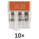 Złączka sprężynowa push-in 3×0,5, 10 szt