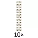 Listwa zaciskowa 2,5–4mm2, biała, 10 szt
