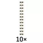 Listwa zaciskowa 4–6mm2, biała, 10 szt