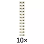 Listwa zaciskowa 6–10 mm2, biała, 10 szt