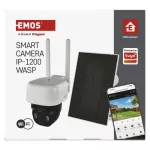 GoSmart Kamera zewnętrzna IP-1200 WASP z WiFi, akumulatorem i panelem solarnym