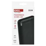 Powerbank EMOS AlphaQ3, 10 000 mAh, 22,5 W, czarny