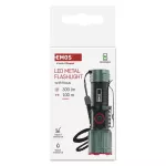 Latarka metalowa LED 300 lm, 700 mAh, ładowalna