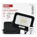 Naświetlacz LED GLARO 10W, czarny, IP65, 1000 lm, neutralna biel