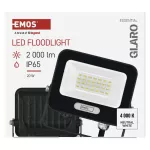 Naświetlacz LED GLARO 20W, czarny, IP65, 2000 lm, neutralna biel