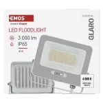 Naświetlacz LED GLARO 30W, biały, IP65, 3000 lm, neutralna biel