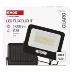 Naświetlacz LED GLARO 30W, czarny, IP65, 3000 lm, neutralna biel