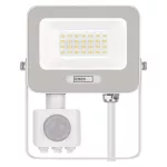 Naświetlacz LED GLARO PIR 20 W, biały, IP54, 2000 lm, neutralna biel