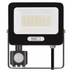 Naświetlacz LED GLARO PIR 30 W, czarny, IP54, 3000 lm, neutralna biel