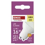Żarówka LED Classic MR16 / GU10 / 1,3 W (16 W) / 150 lm / ciepła biel