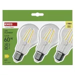 Żarówka LED Filament A60 / E27 / 5,9 W (60 W) / 806 lm / Ciepła biel