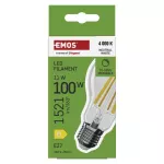 Żarówka LED Filament A60/ E27 / 11 W (100 W) / 1 521 lm /neutralna biel / ściemnialna