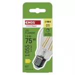 Żarówka LED Filament A60/ E27 / 7,5 W (75 W) / 1 055 lm /ciepła biel / ściemnialna