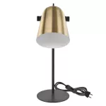 Lampa biurkowa NINA na żarówkę E27, złota