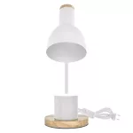 Lampa biurkowa POPPY na żarówkę E27, biała