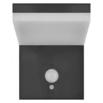 Lampa LED naścienna Garden VEREA solarna, ciepła biel, max 460 lm, IP44, PIR