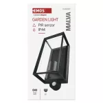 Lampa naścienna Garden MALVA, na żarówkę E27 max 15W, IP44, PIR