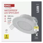Oczko LED LORI białe, okrągłe, 4,5W CCT