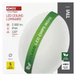 Oprawa sufitowa LED TIVI, okrągła biała 19W, IP44, neutralna biel