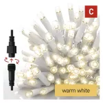 Oświetlenie łączone Premium - sople 50 LED 3m ciepła biel, biały przewód, IP44