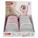 Kieszonkowe lusterko kosmetyczne z oświetleniem LED, 10 szt., display box