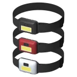 Latarka czołowa LED COB 1W, 110 lm, 15m 3× AAA, 12 szt, display box