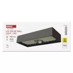 Oprawa LED Garden BRIXO solarna z PIR, 900 lm, NW, czarna