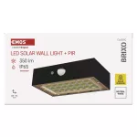 Oprawa LED Garden BRIXO solarna z PIR, 350 lm, NW, czarna