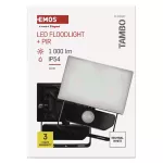 Naświetlacz LED TAMBO z czujnikiem PIR, 10 W, 1000 lm, czarny