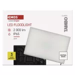 Naświetlacz LED TAMBO, 20 W, 2000 lm, IP65, czarny