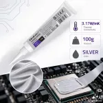 Qoltec Pasta termoprzewodząca 3.17 W/m-K | 100g | Srebrna