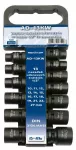 ADLER NASADKI UDAROWE KRÓTKIE 13szt.1/2" 10-27mm /WIESZAK