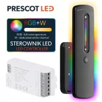 Sterownik LED RGBW 12A touch RF komplet   z pilotem czarnym 5-24V Prescot