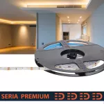 Taśma LED Premium hermetyczna IP63 | Ciepła biała 3000K | 12V | 60 LED/m | SMD2835 | Rolka 5m | 3 lata gwarancji