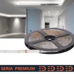 Taśma LED Premium 12V 30led/m SMD2835     2.1W/m 6000K IP63 210lm/m 8mm CRI80 3Y 5m