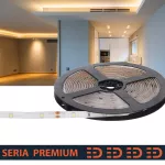 Taśma LED Premium 12V 30led/m SMD2835     2.1W/m 3200K IP63 180lm/m 8mm CRI80 3Y 5m
