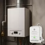 Qoltec Certyfikowany Czujnik 2w1 wycieku gazu ziemnego i tlenku węgla (czadu) | detektor CH4 | CO | NG | Tuya | Wi-Fi | alarm 85dB | LED