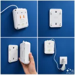 Qoltec Certyfikowany Czujnik 2w1 wycieku gazu ziemnego i tlenku węgla (czadu) | detektor CH4 | CO | NG | Tuya | Wi-Fi | alarm 85dB | LED
