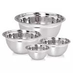 KINGHOFF MISKI KUCHENNE ZESTAW 4szt.  (18,20,24,26cm) STAL NIERDZEWNA