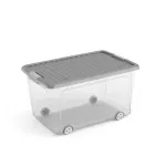KETER POJEMNIK 50L W-BOX 56x39x31cm SZARY NA KÓŁKACH