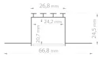 Profil Led KOZEL 3m KLUŚ