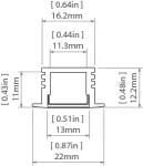 Profil led PDS4-K 2m anodowany Kluś