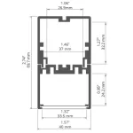Profil Led 4050-W 3m anodowany KLUŚ