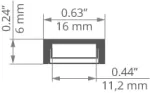 Profil Led MICRO-PLUS 1m czarny  anodowany KLUŚ