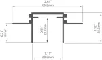 Profil Led TEKUS-ZM 1m KLUŚ