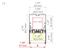Profil Led 4050-W 1m anodowany KLUŚ